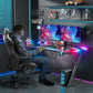 Gejmerski Sto LED RGB – Moderan Gaming Desk sa Držačem za Slušalice i Piće