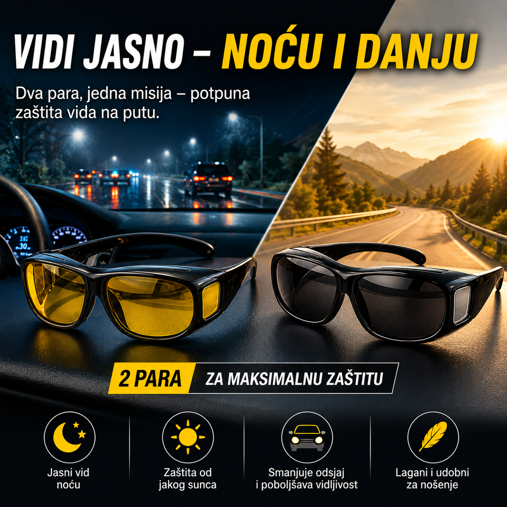 HD Naočare za Dnevnu i Noćnu Vožnju