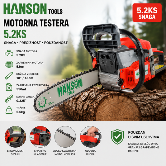 Hanson motorna testera 5.2ks