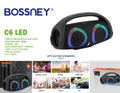 Zvučni Bluetooth C6 BoomBox sa led svetlom