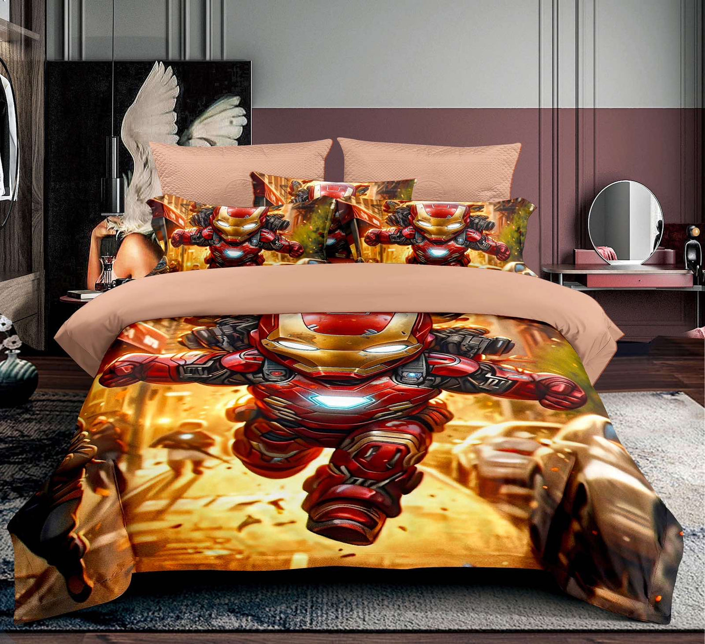 Iron Man 5D Posteljina 140x200 – Mekana i Udobna Dečija Posteljina