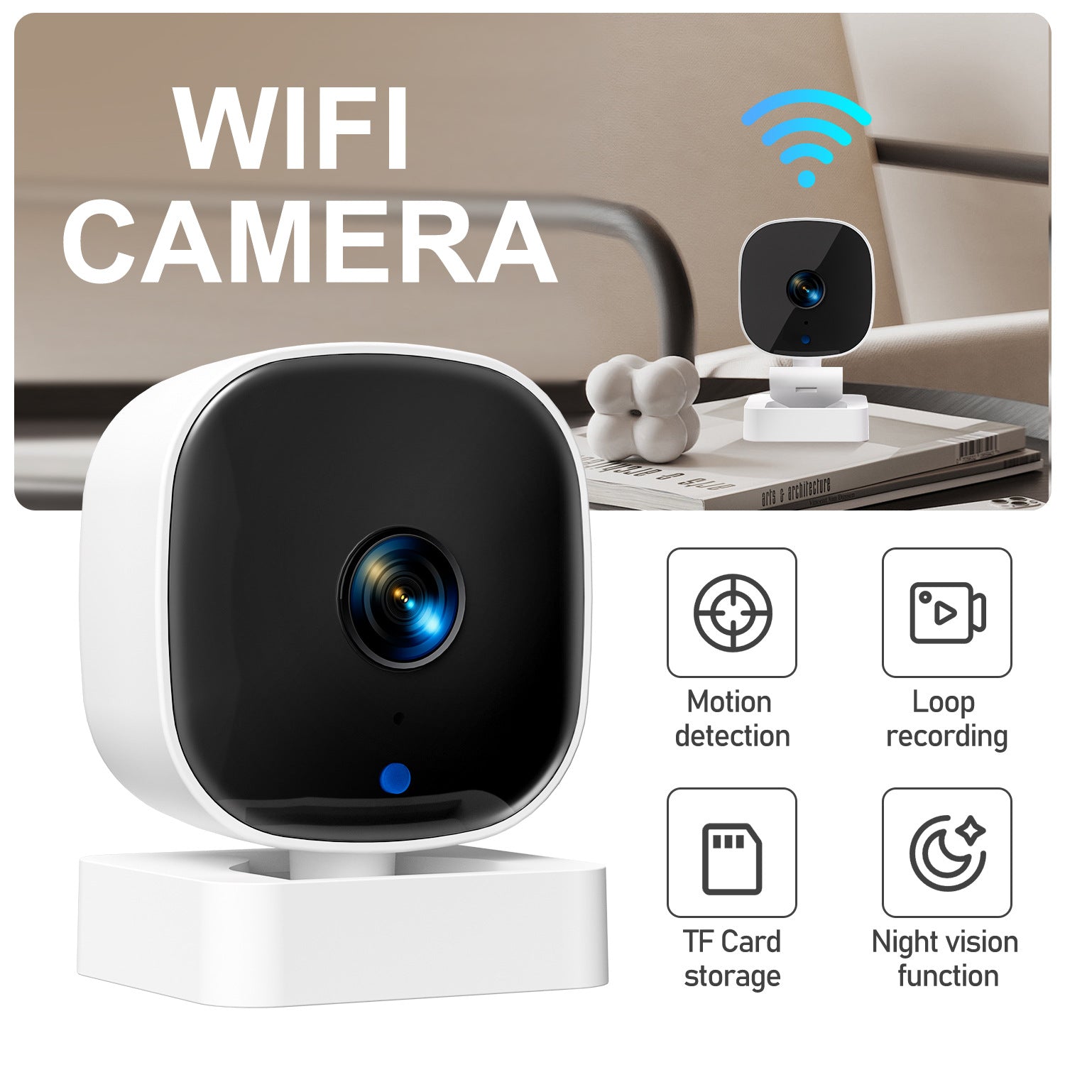 K7 WiFi IP kamera 1080P Pametni video nadzor doma