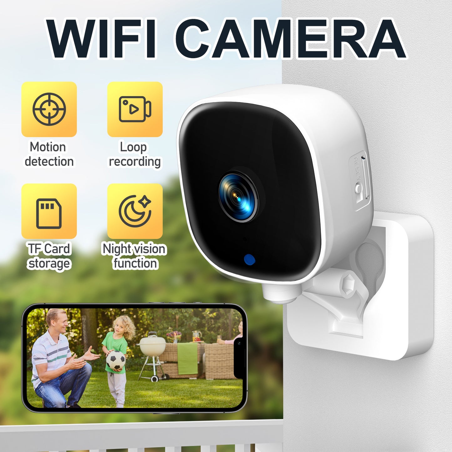 K7 WiFi IP kamera 1080P Pametni video nadzor doma