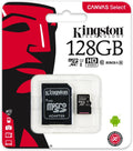 KINGSTON Memorijska kartica MicroSD 128 GB + adapter