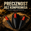 Komplet noževa za bacanje 3 komada sa futrolom