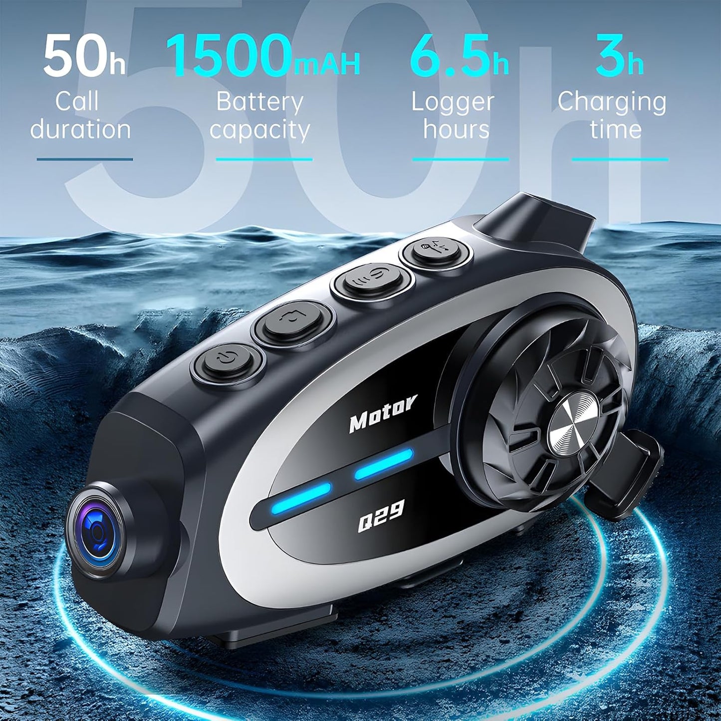 Komunikator za kacigu bluetooth sa kamerom Q29