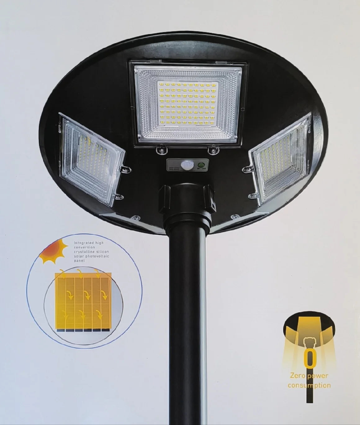 LED Solarna Svetiljka 300W – Jako Dvorišno i Ulično Osvetljenje