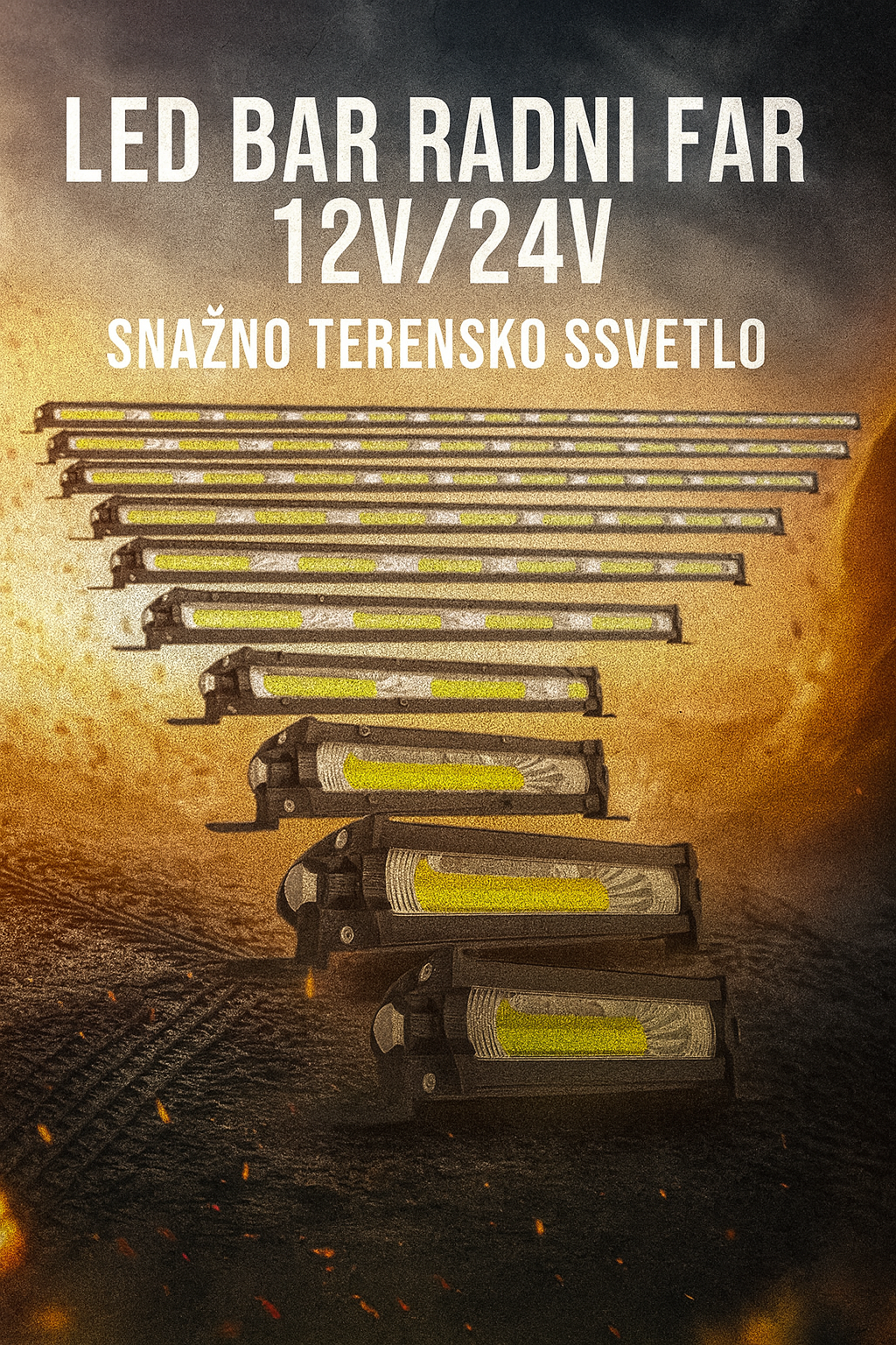 LED Bar Radni Far 44 inca 126w 12V/24V Terensko Svetlo za SUV, ATV i Kamione