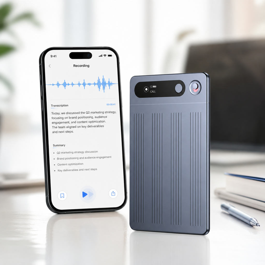 M1 Professional Voice Recorder sa AI Transkripcijom – Pametni Diktafon za Sastanke, Predavanja i Intervjue