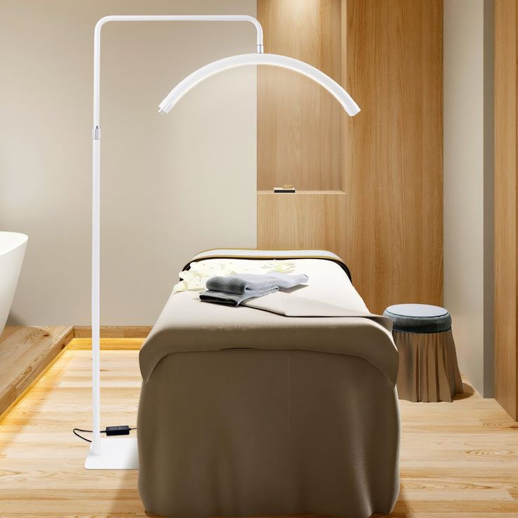 MOON Kozmetička Podna Lampa sa LED Svetlom Bez Senke – Polumesec 23"