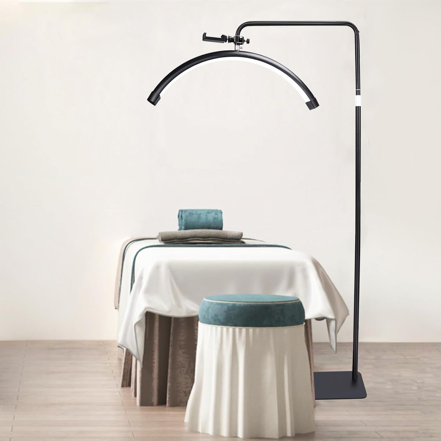 MOON Kozmetička Podna Lampa sa LED Svetlom Bez Senke – Polumesec 23"