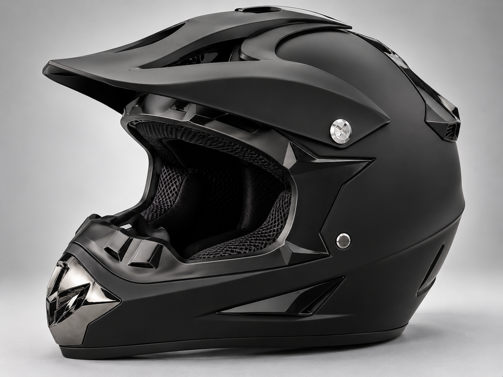 Cross i Enduro Kaciga za Motor i Kv ad – Integralna Zaštitna Kaciga sa Štitnikom i Ventilacijom