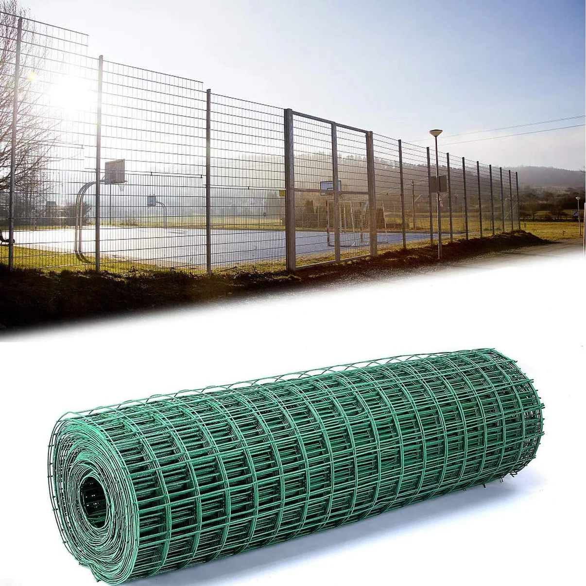 Metalna zelena ograda 25m x 1.5m
