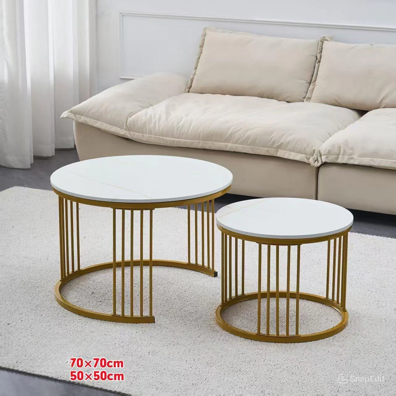 Milano Stolići za Kafu 2u1 – Mermer Look, Elegantni i Funkcionalni