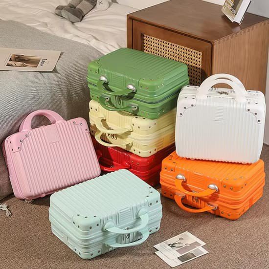 Mini Kofer za Šminku 2 Komada – Elegantna i Čvrsta Putna Torba za Kozmetiku i Putovanja