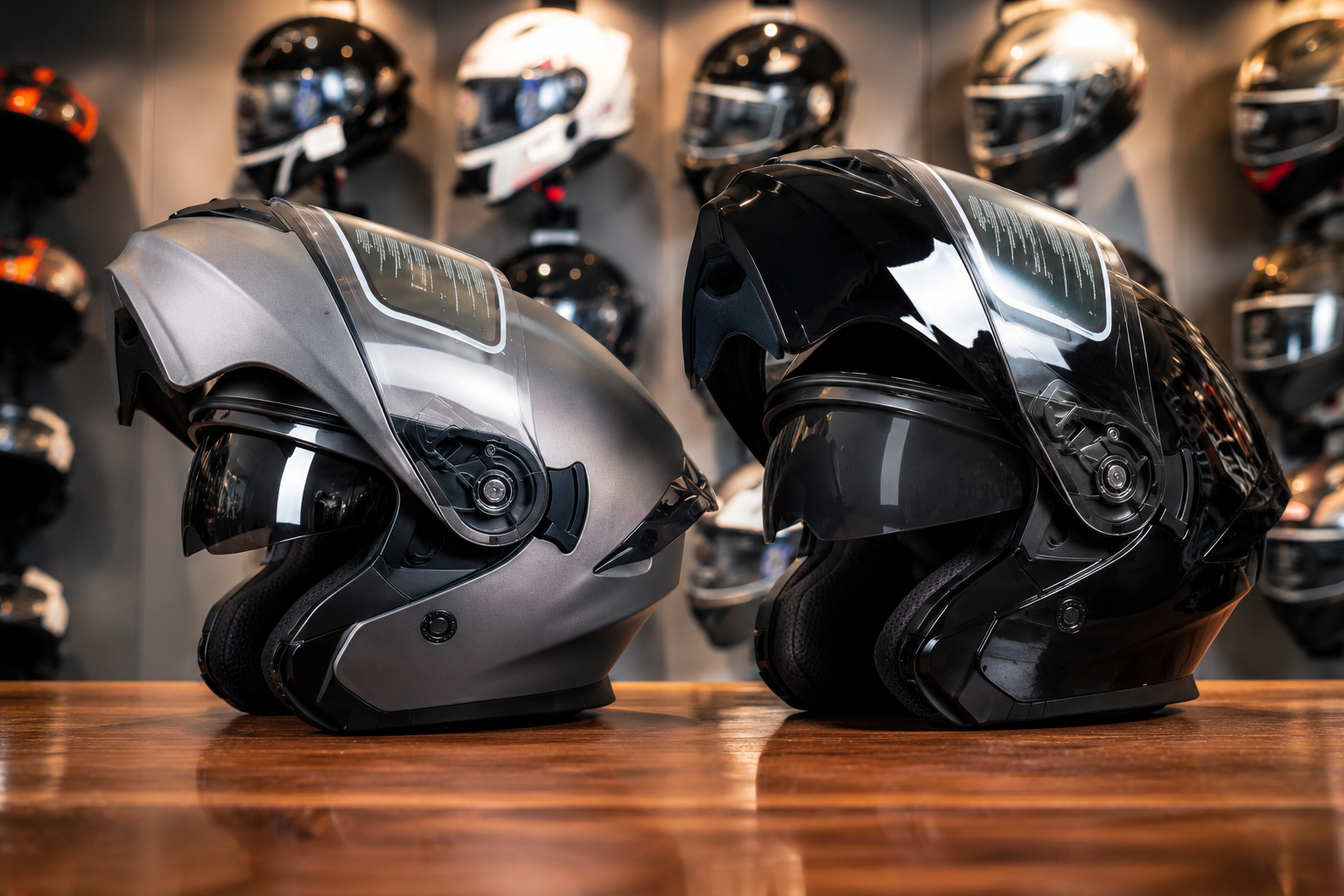 Moto Kaciga na Preklop sa Duplim Vizirom – Flip-Up Modularna Kaciga za Touring, Skuter i Motocikl