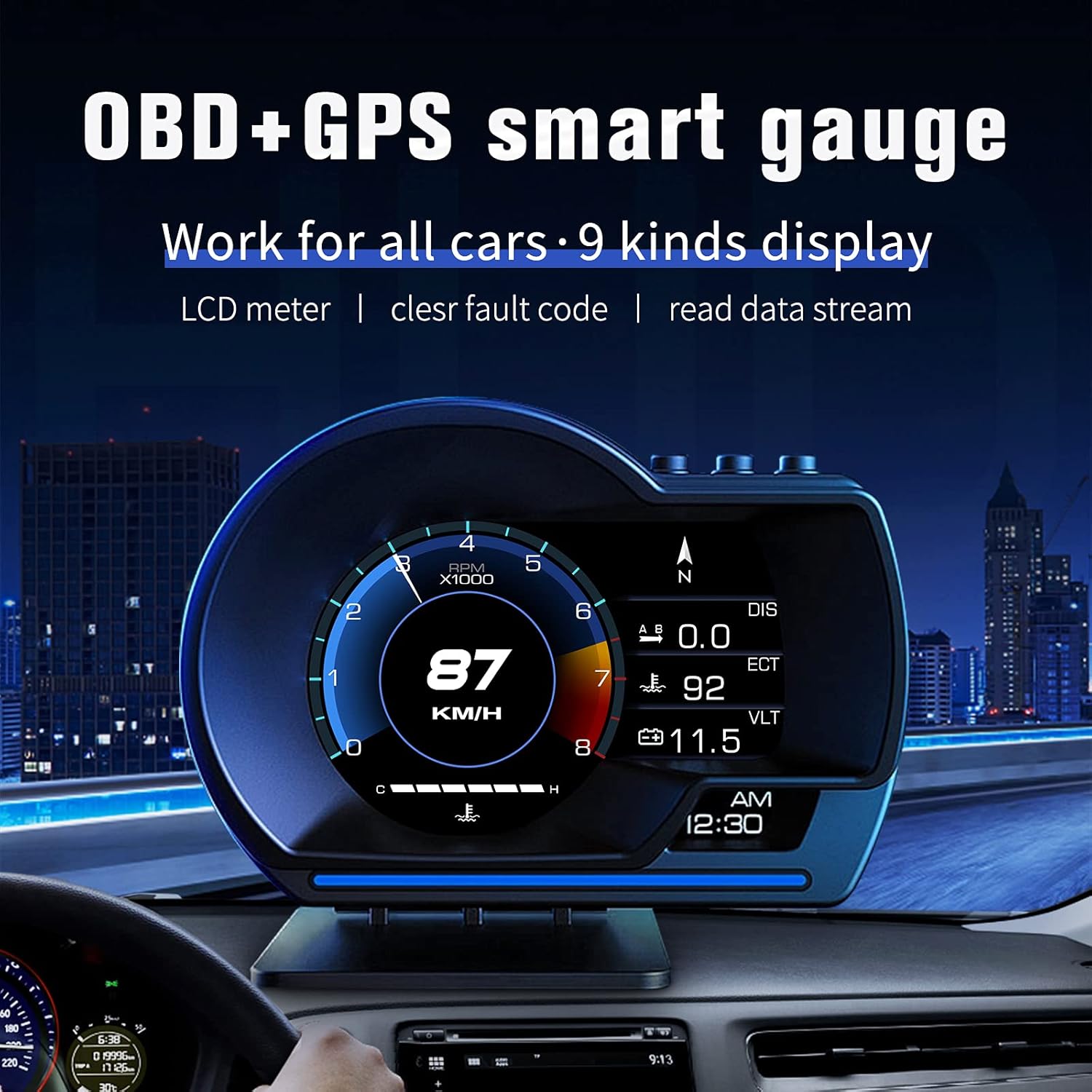 Pametni OBD2+GPS displej za auto P6