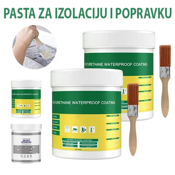 Vodootporna providna pasta za izolaciju i zaptivanje