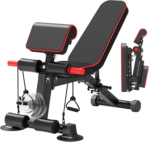 Sklopiva Fitness Klupa za Trbušnjake i Kućni Trening | Nosivost 350 kg