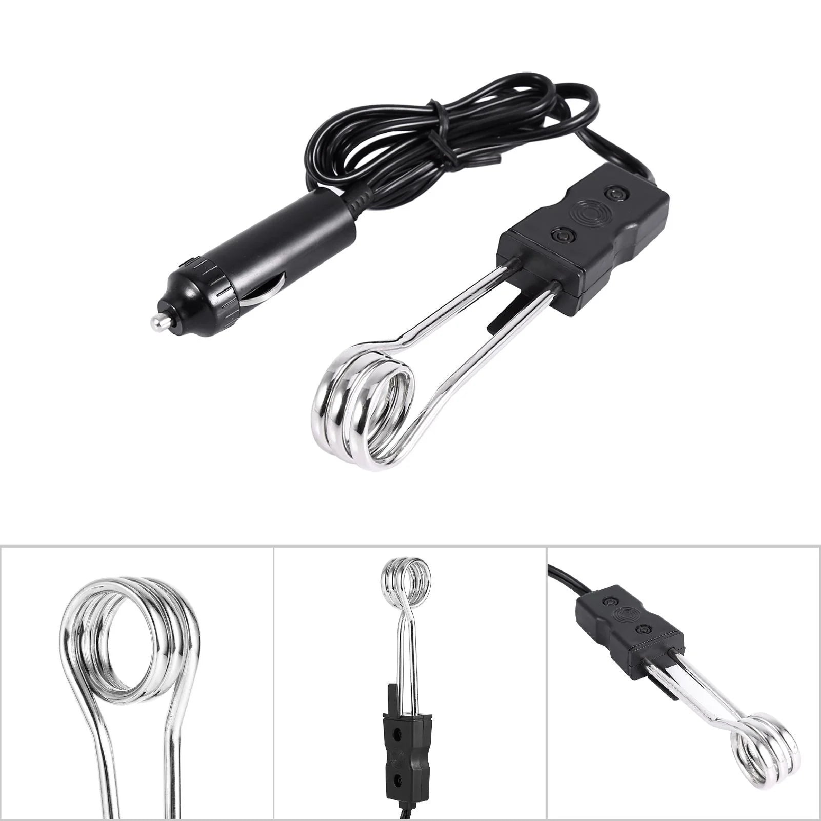 Grejač Vode za Auto 12V – Prenosni Potapajući Mini Bojler za Kafu i Čaj
