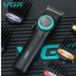 VGR hair trimmer with attachments on a branded mat
