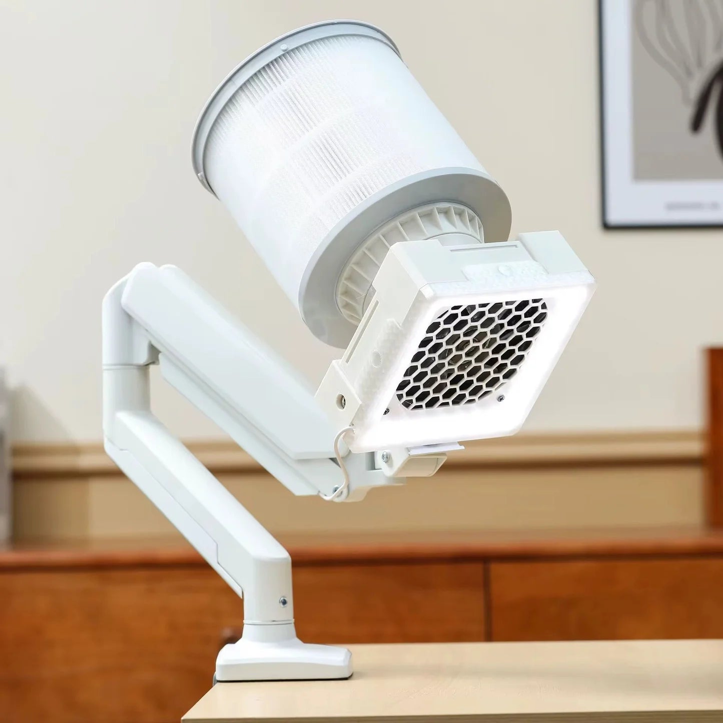 Profesionalni Aspirator za Nokte sa HEPA Filterom i LED Lampom 40W – Stoni Usisivač Prašine za Manikir i Pedikir