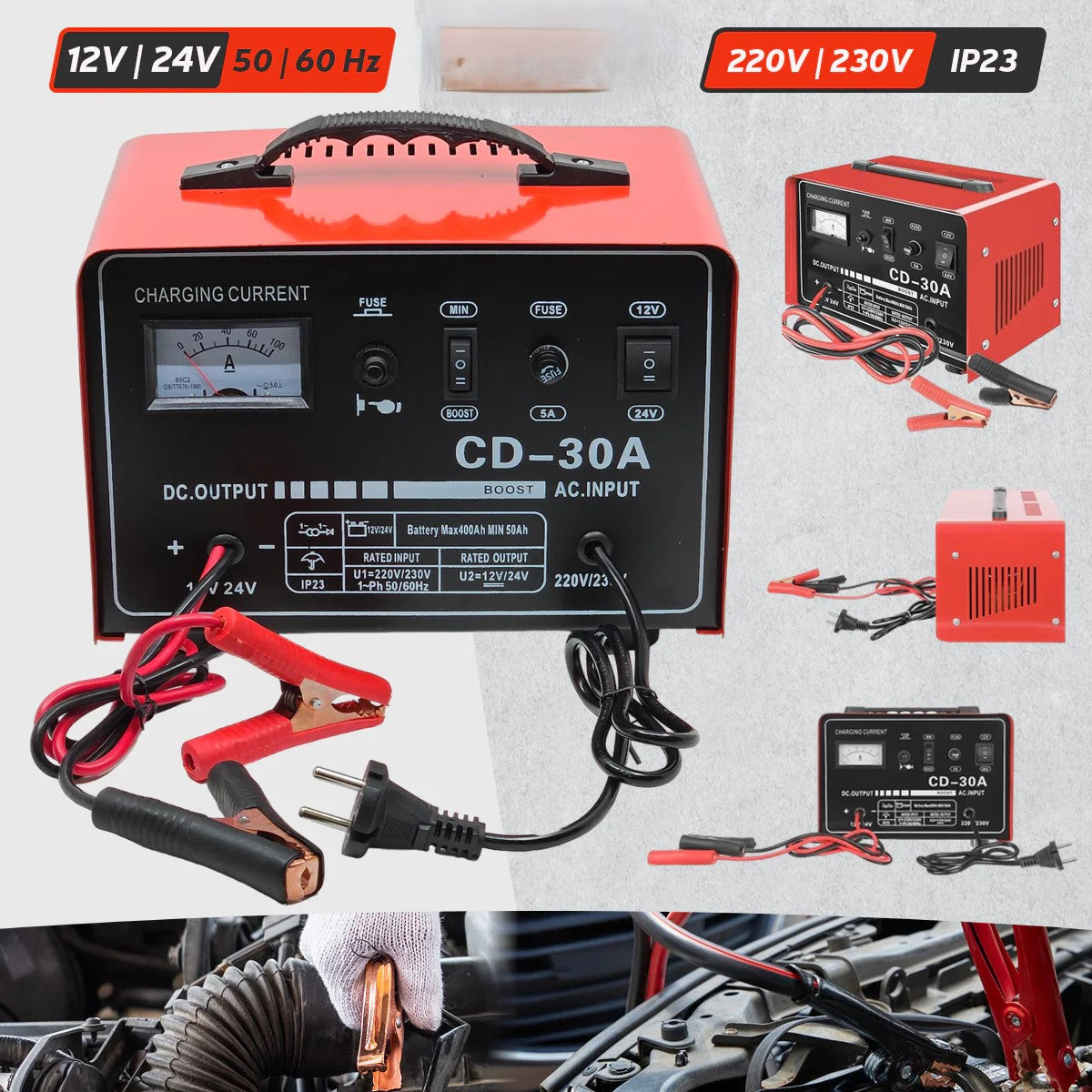 Punjac akumulatora 12v/24v 30A