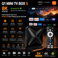 Q1 Mini TV Box S Android 14 – 8K Ultra HD Smart TV Box za Sve Televizore