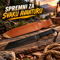 Rambo Full Tang Mačeta – Outdoor Alat sa Kožnom Drškom i Futrolom za Kampovanje