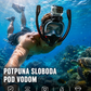 Ronilačka Maska za Celo Lice sa 2 Disaljke i Držačem za GoPro Kameru – Panoramski Pogled 180° za Ronjenje i Snorkeling