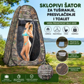 Outdoor Šator za Tuširanje, Presvlačenje i WC – Vodootporna Privatna Kabina za Kampovanje