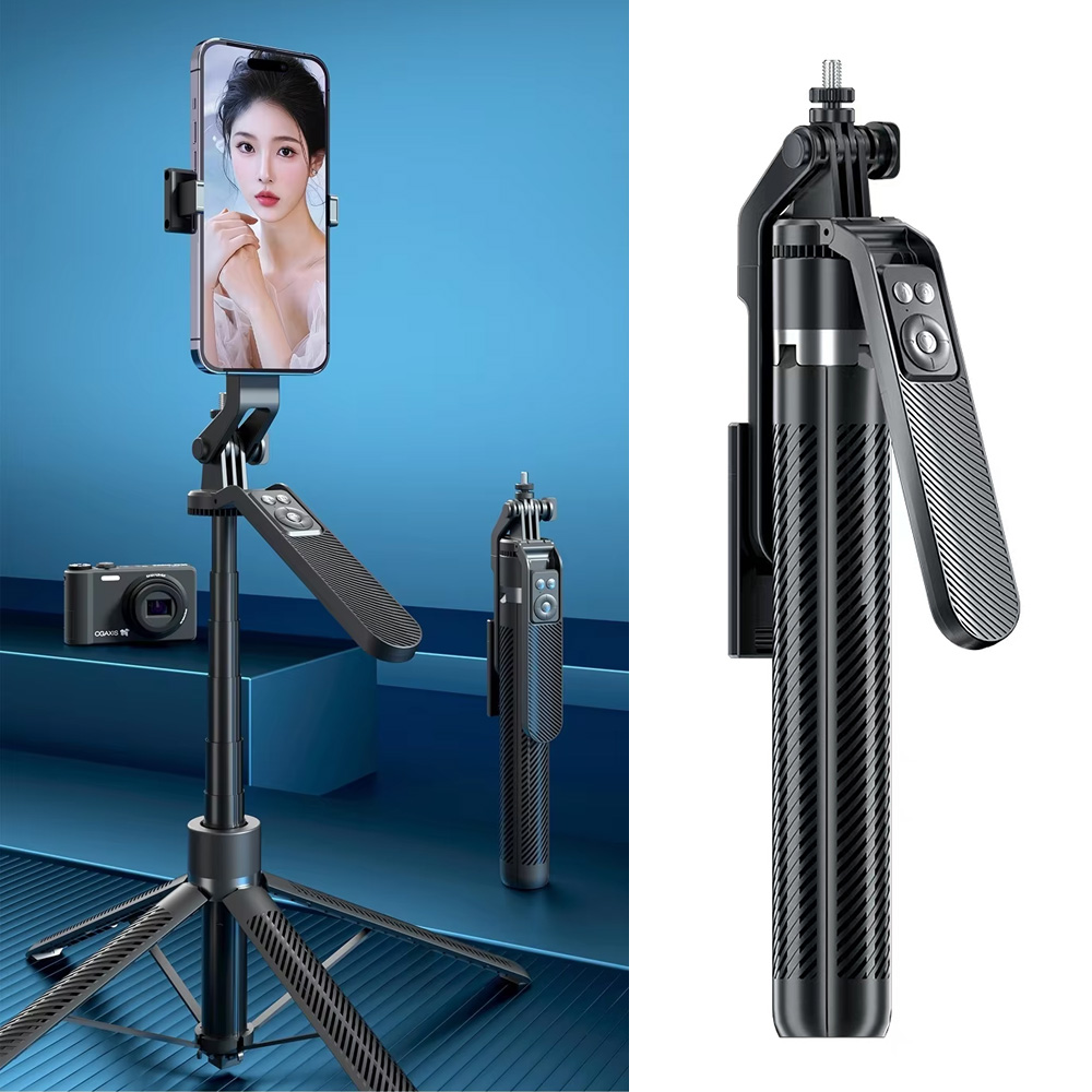 Selfie Stick i Tripod za Telefon 180cm – Bluetooth Stativ za Snimanje Videa, TikTok i Instagram
