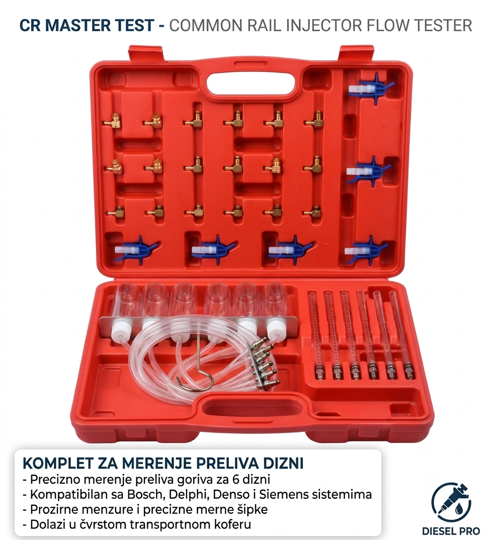 Alat za merenje preliva na Common Rail sistem