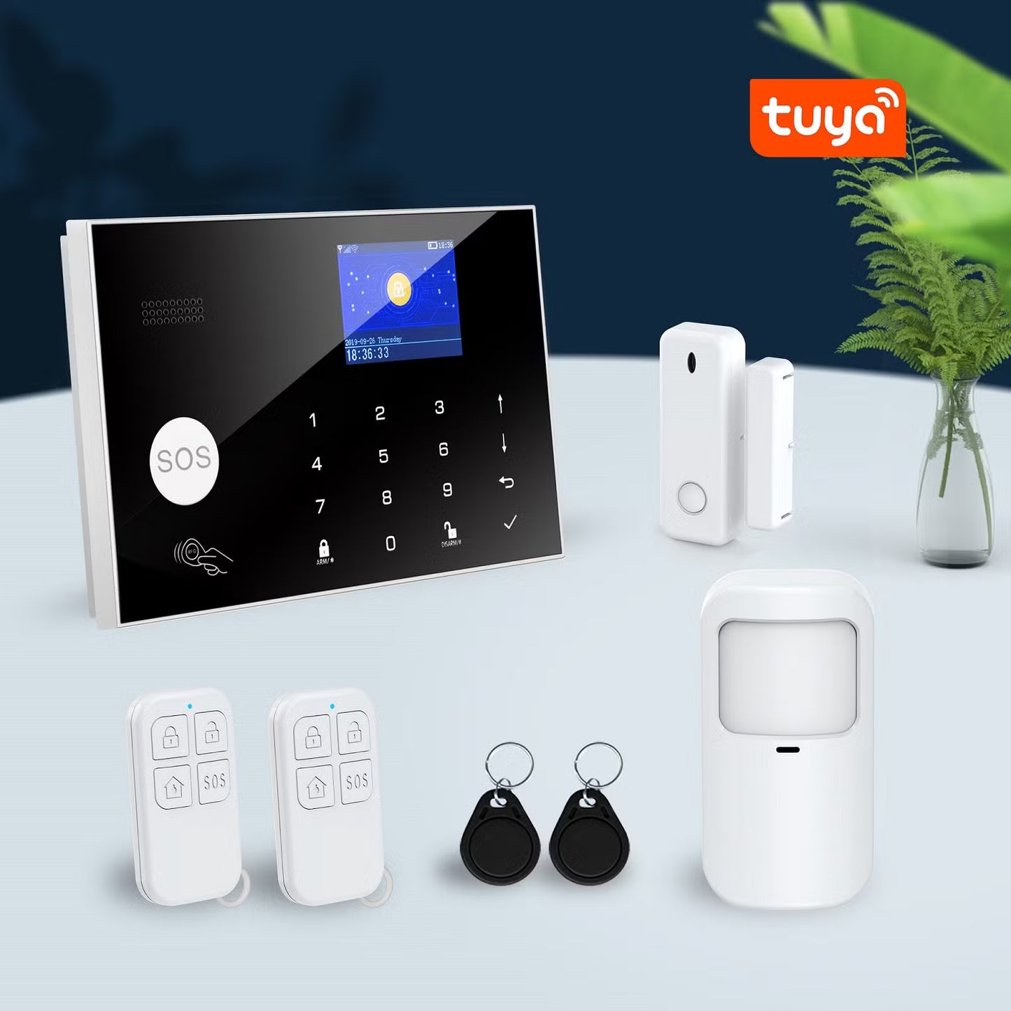 Smart WiFi GSM Alarm sa SIM Karticom – Bežični Alarmni Sistem za Kuću, Stan i Lokal sa Ugrađenom Baterijom