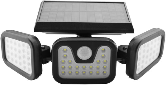 Solarni LED reflektor sa 3 glave i senzorom