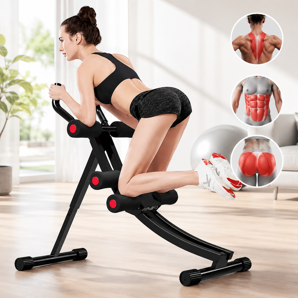 Multifunkcionalni Trenažer za Leđa, Stomak i Abdomen – Sprava za Kućni Trening Celog Tela