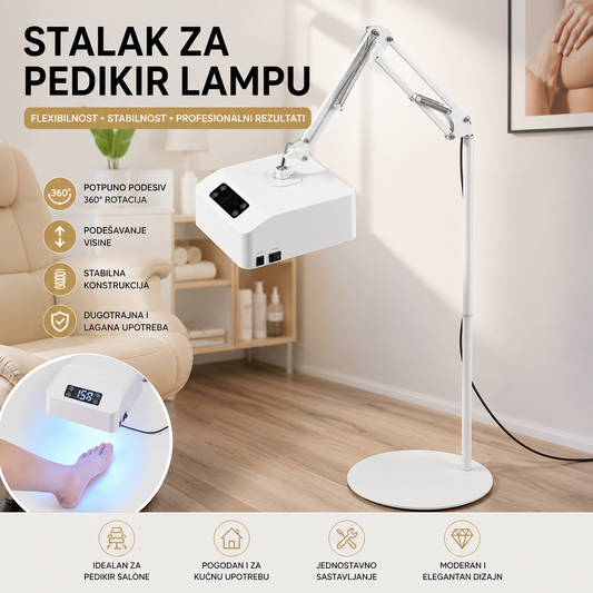 Podesivi Stalak za Pedikir Lampu – Profesionalni Držač za UV/LED Lampu sa Stabilnim Postoljem za Salon i Kućnu Upotrebu