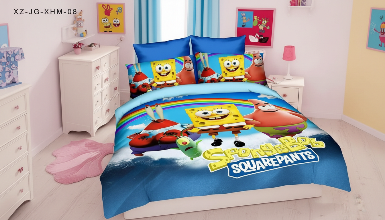 Sunđer Bob Posteljina 5D – Hit Model za Dečiju Sobu
