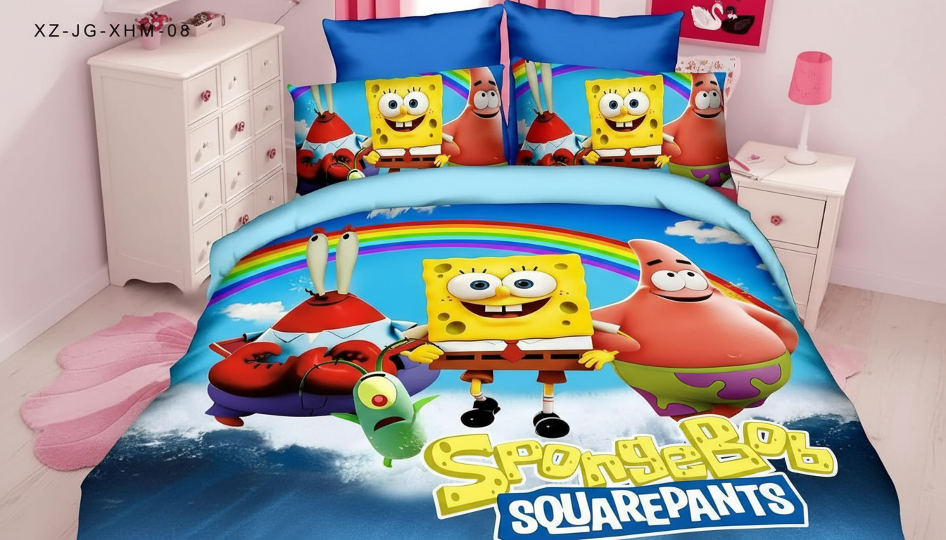 Sunđer Bob Posteljina 5D – Hit Model za Dečiju Sobu