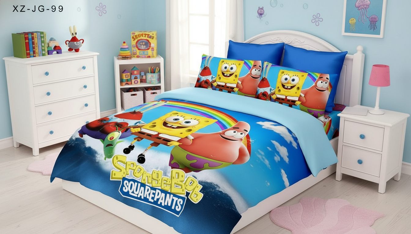 Sunđer Bob Posteljina 5D – Hit Model za Dečiju Sobu