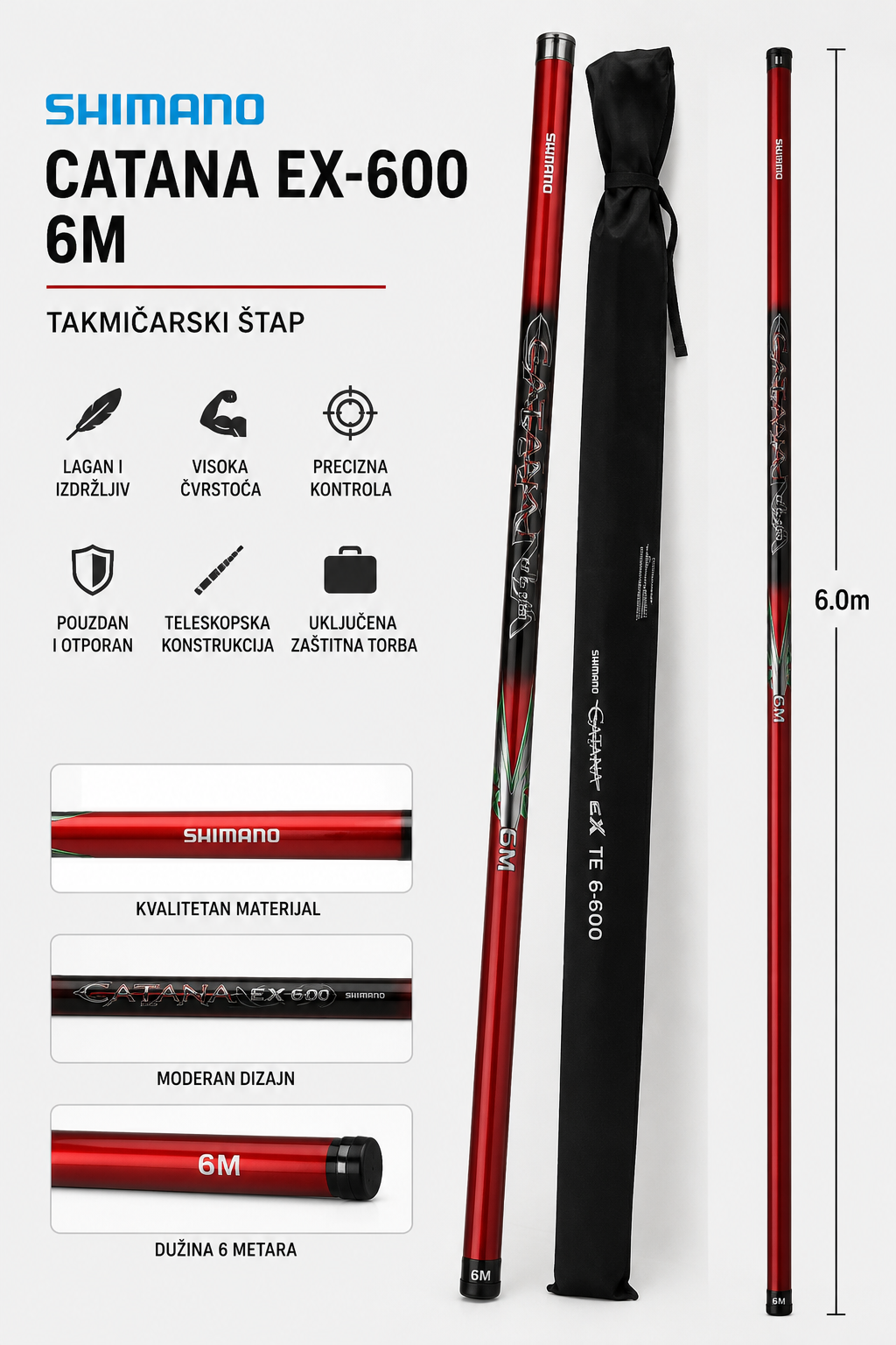 Takmicarac Shimano Catana EX-600 6m