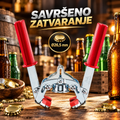 Univerzalna Ručna Mašina za Zatvaranje Flaša – Za Krunske Čepove Ø26,5 mm, Kućna i Profesionalna Upotreba