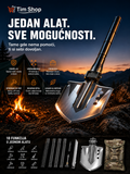 Višenamenski Outdoor Ašov – Multifunkcionalni Alat za Kampovanje, Baštu i Planinarenje