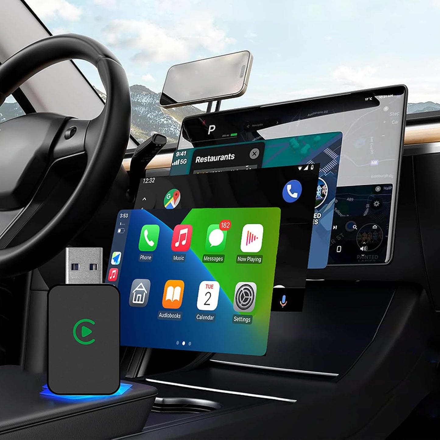 Wireless Apple CarPlay Adapter za Auto