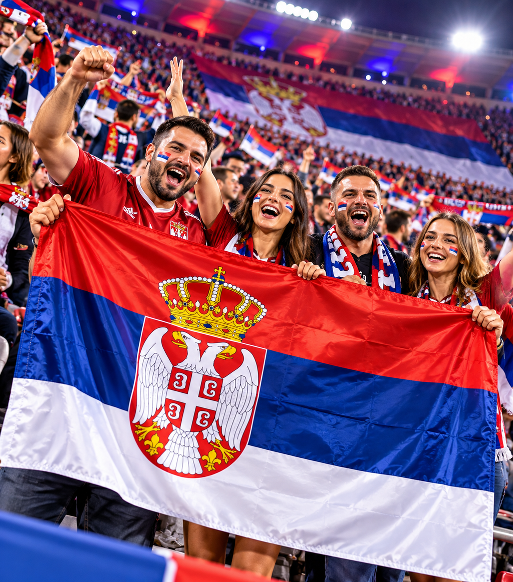 Zastava Republike Srbije Dvostrana – Srpska Zastava za Unutrašnju i Spoljašnju Upotrebu, Više Dimenzija