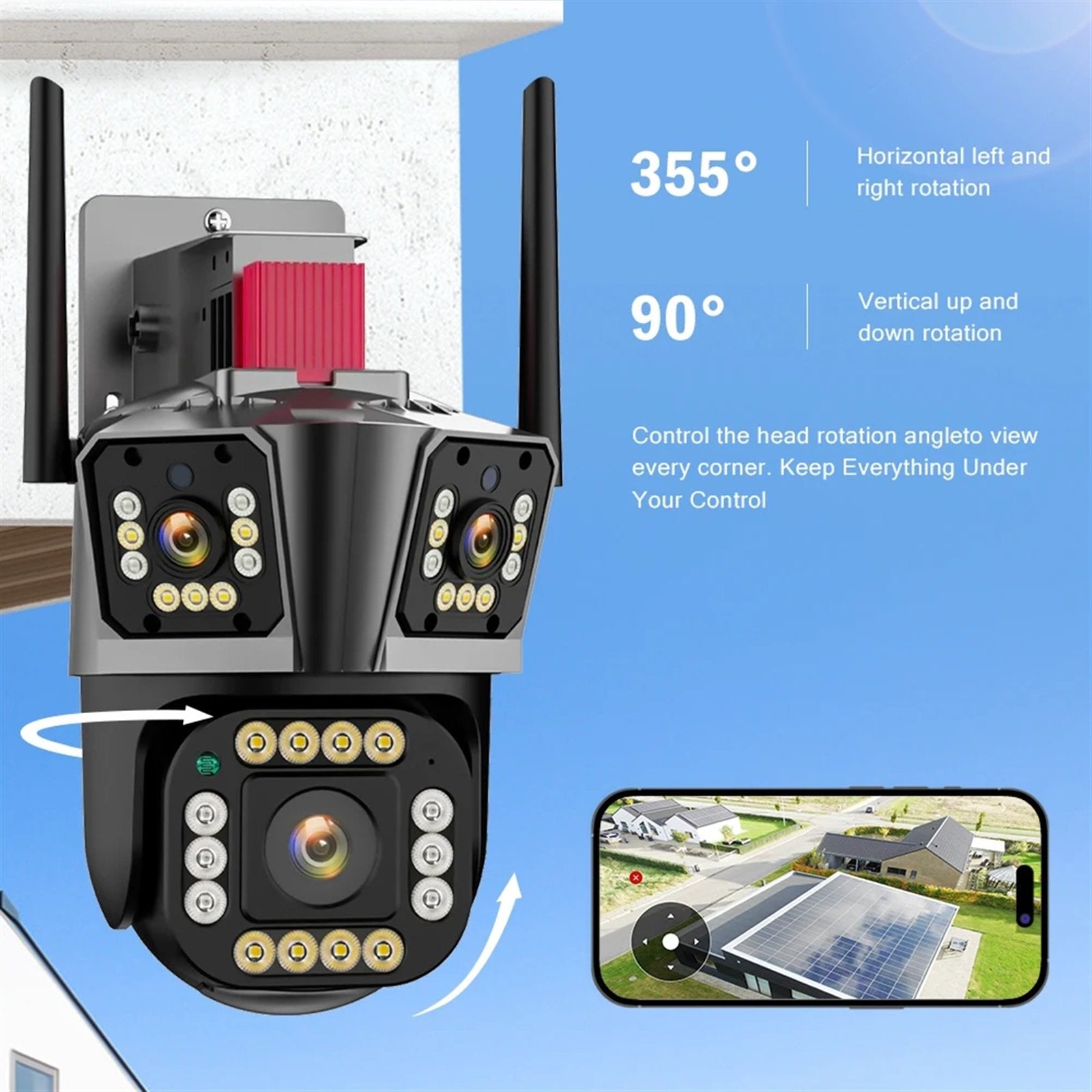 Ip kamera PTZ kamera ELITA 4 25MP 3 sociva i 3 kamere 