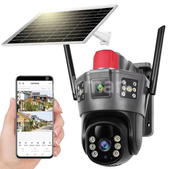 Solarna Ip kamera ELITA 25MP 3 sociva i 3 kamere 4G