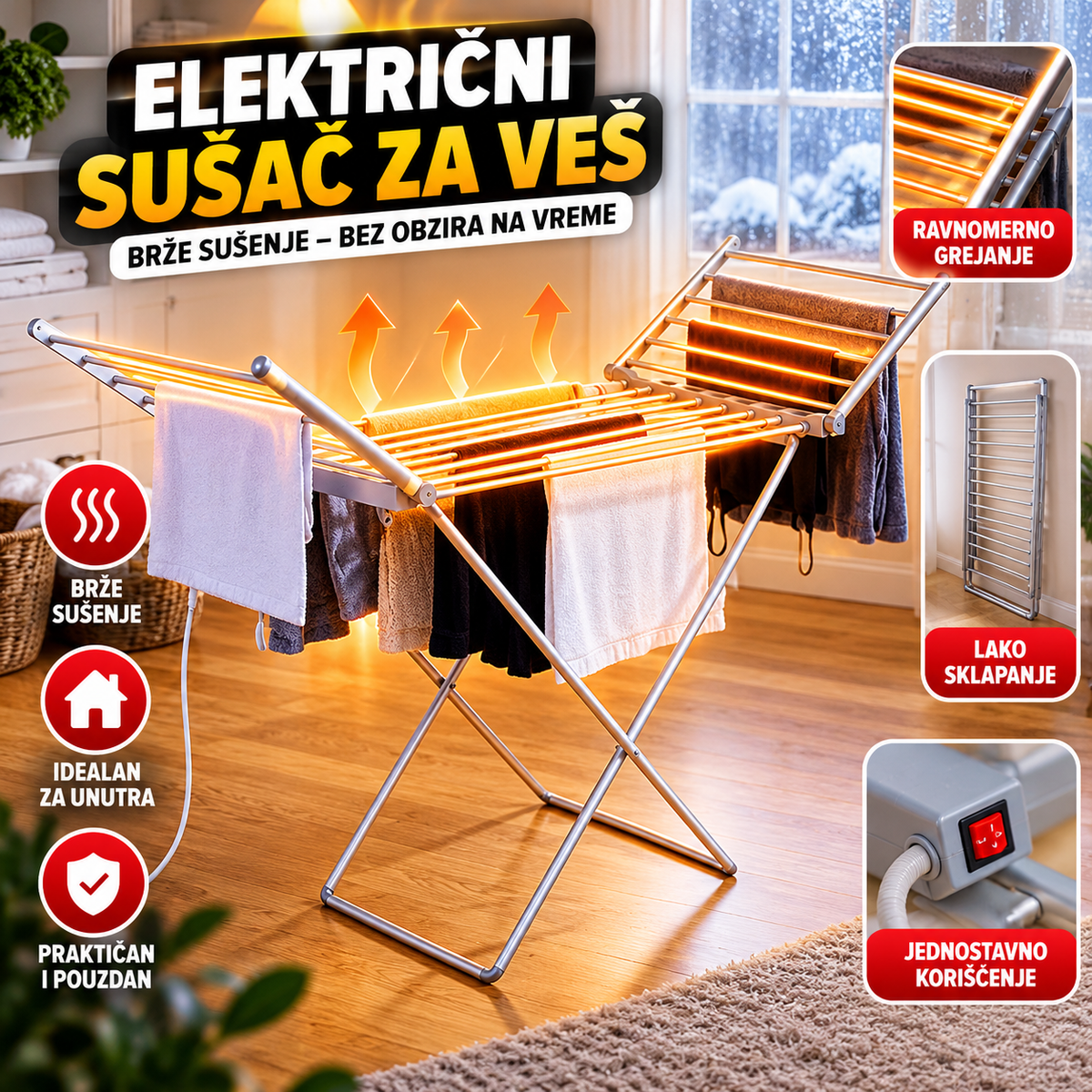 Susac za ves Elektricni Susilica za ves