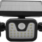 Solarni LED reflektor sa 3 glave i senzorom